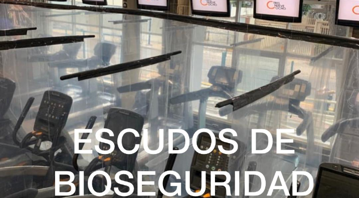 ESCUDOS DE BIOSEGURIDAD INSTALADOS EN NUESTRA SALA CARDIOVASCULAR