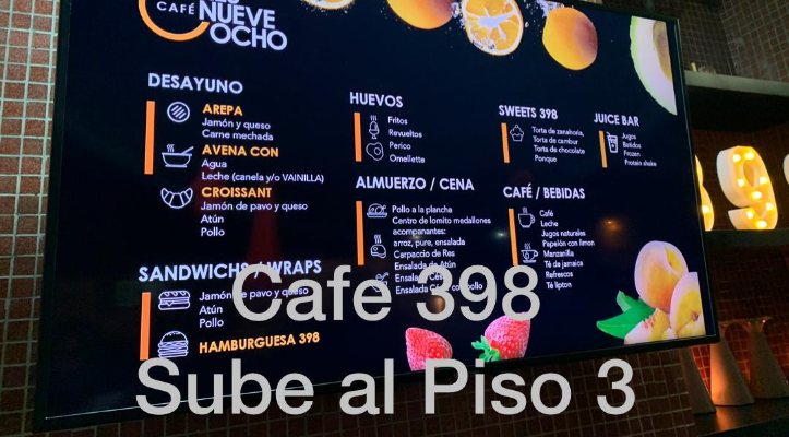 CAFE 398 ....SUBE A PISO 3 TERRAZA NORTE
